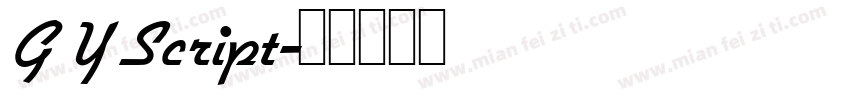 G Y Script字体转换